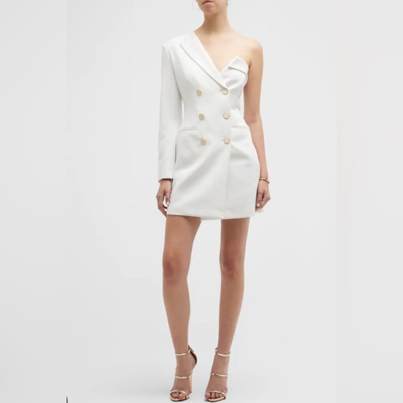 Veronica Beard One Shoulder Middleton Dress - Picture 2 of 4